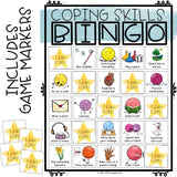 Coping Skills Game: Bingo Counseling Game to Practice Calming Strategies