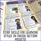 Learning Styles and Study Skills Lap Book for Elementary School Counseling