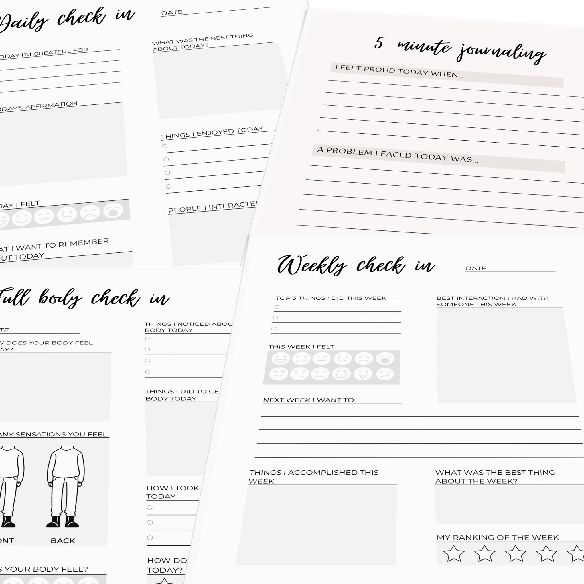 Daily Check in Journal for Students – Counselor Keri