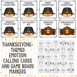 Thanksgiving Feelings Bingo Game - Elementary School Counseling
