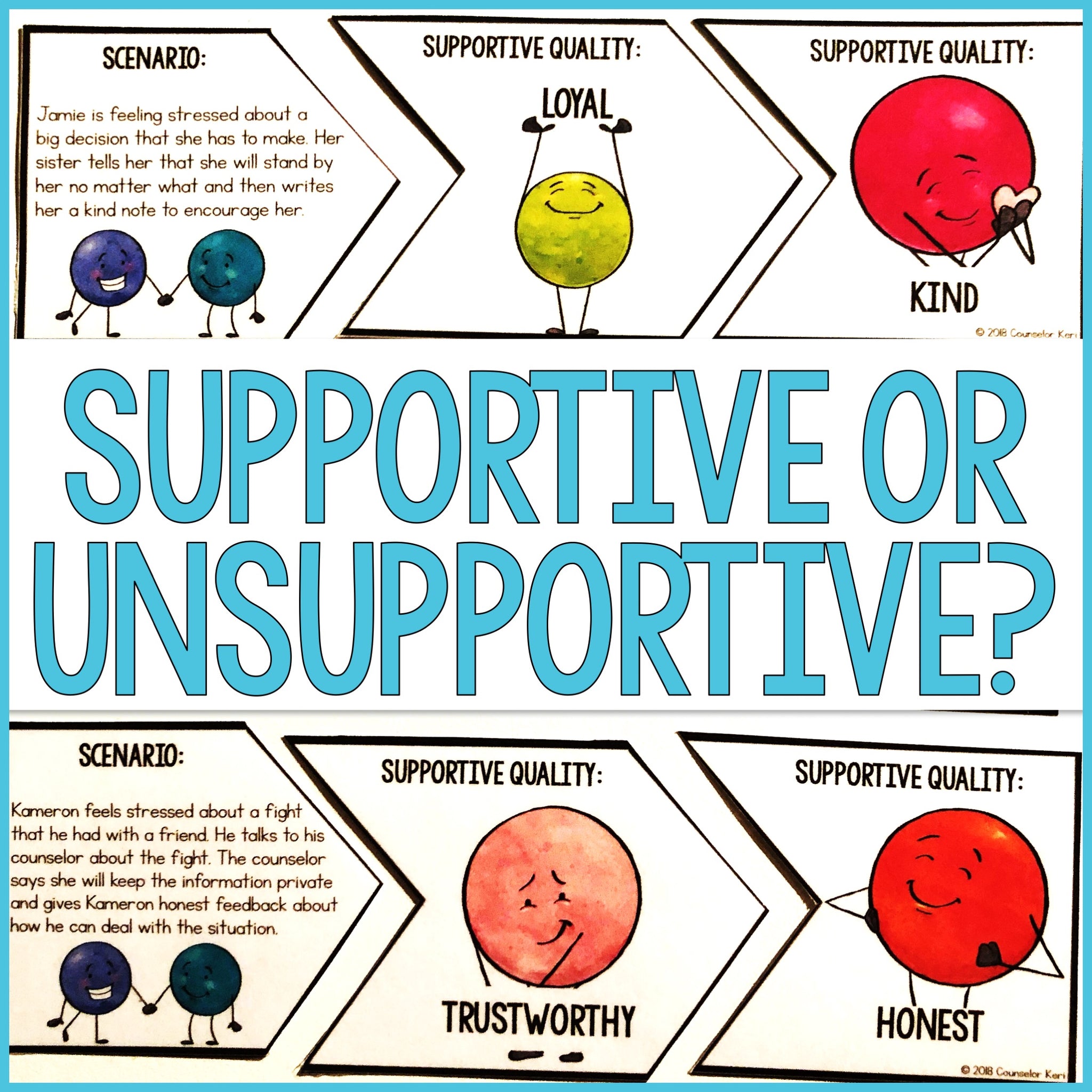 Social Supports Lesson: Circle of Support Activity for Stress Manageme ...