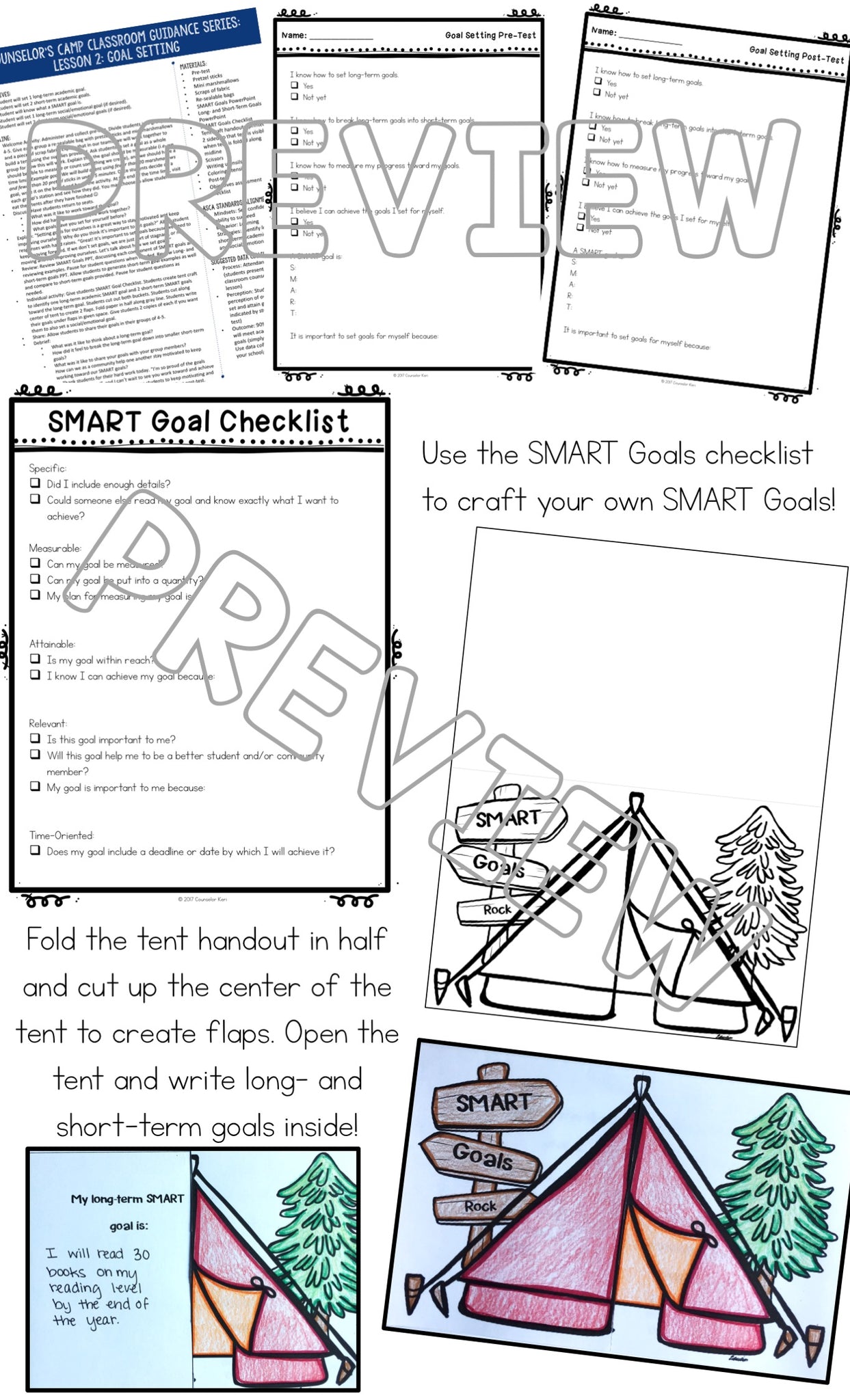 SMART Goal Setting with Long- and Short-Term Goals Classroom Guidance ...