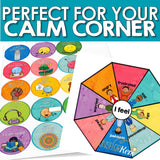 Calm Corner Clip Card: Identify Feelings & Choose Calming Strategies