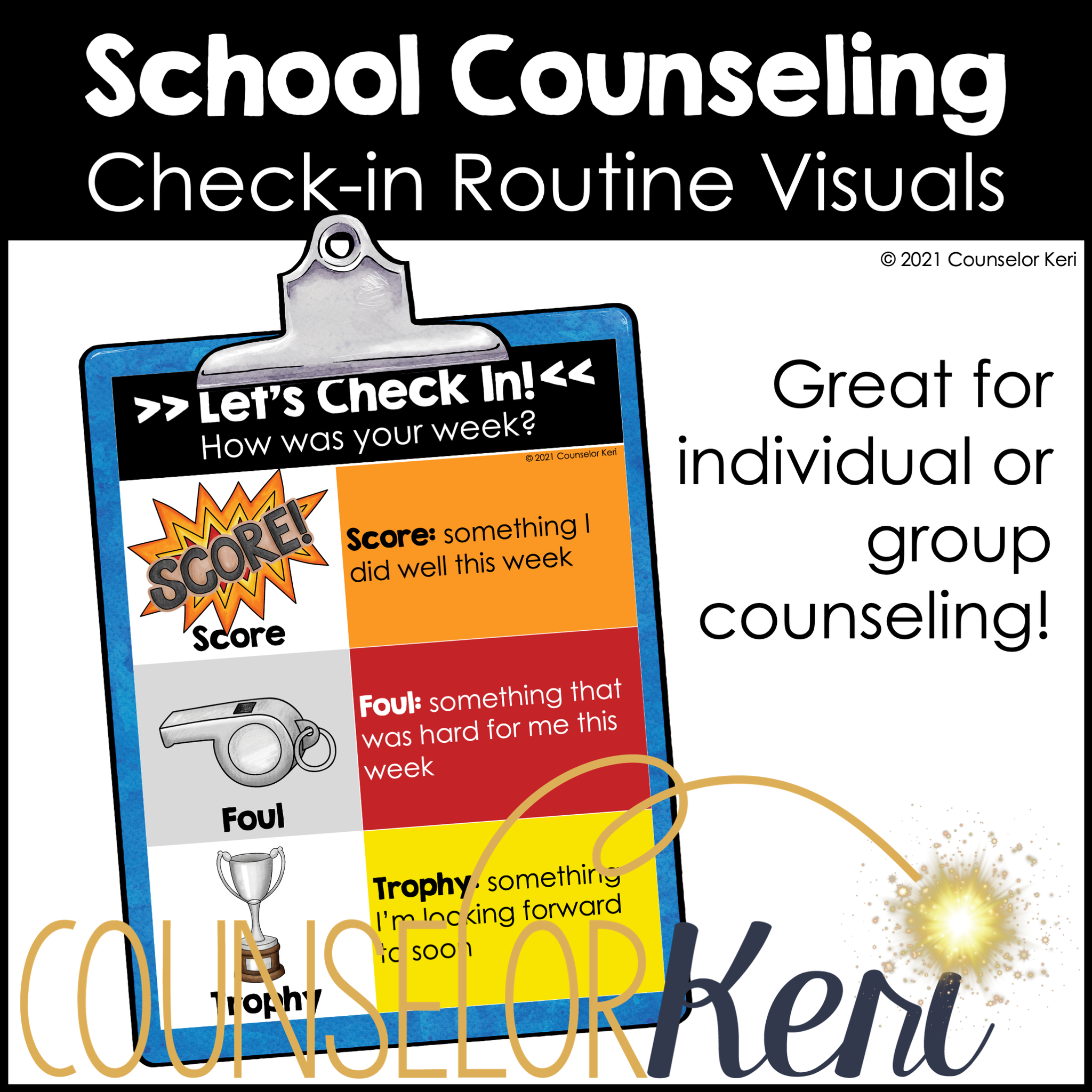 Visual Group Check In School Counseling Check In Routine Visual Aids for Group & Individual ...
